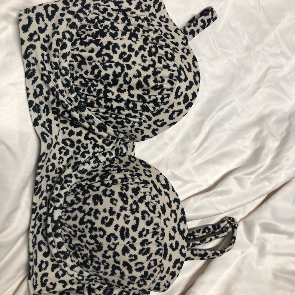 Leopard bralette bikini top